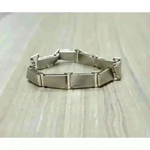 Tiffany & Co Sterling Silver Gehry Torque Link Bracelet Mens 8.5" - Picture 3 of 5